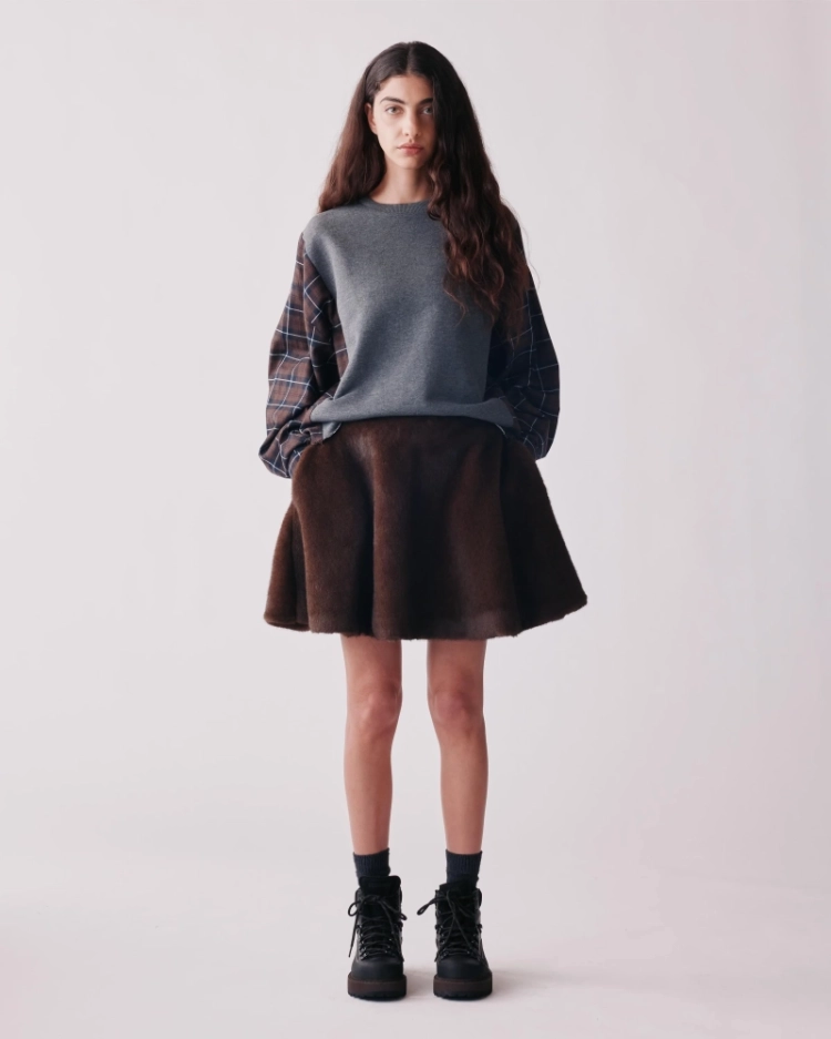 D GREY/BROWN CH