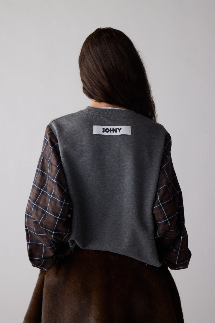  D GREY/BROWN CH
